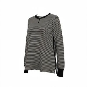 Ovadia & Sons New York Wool Striped Long Sleeve Knit‎ Henley Top Men's